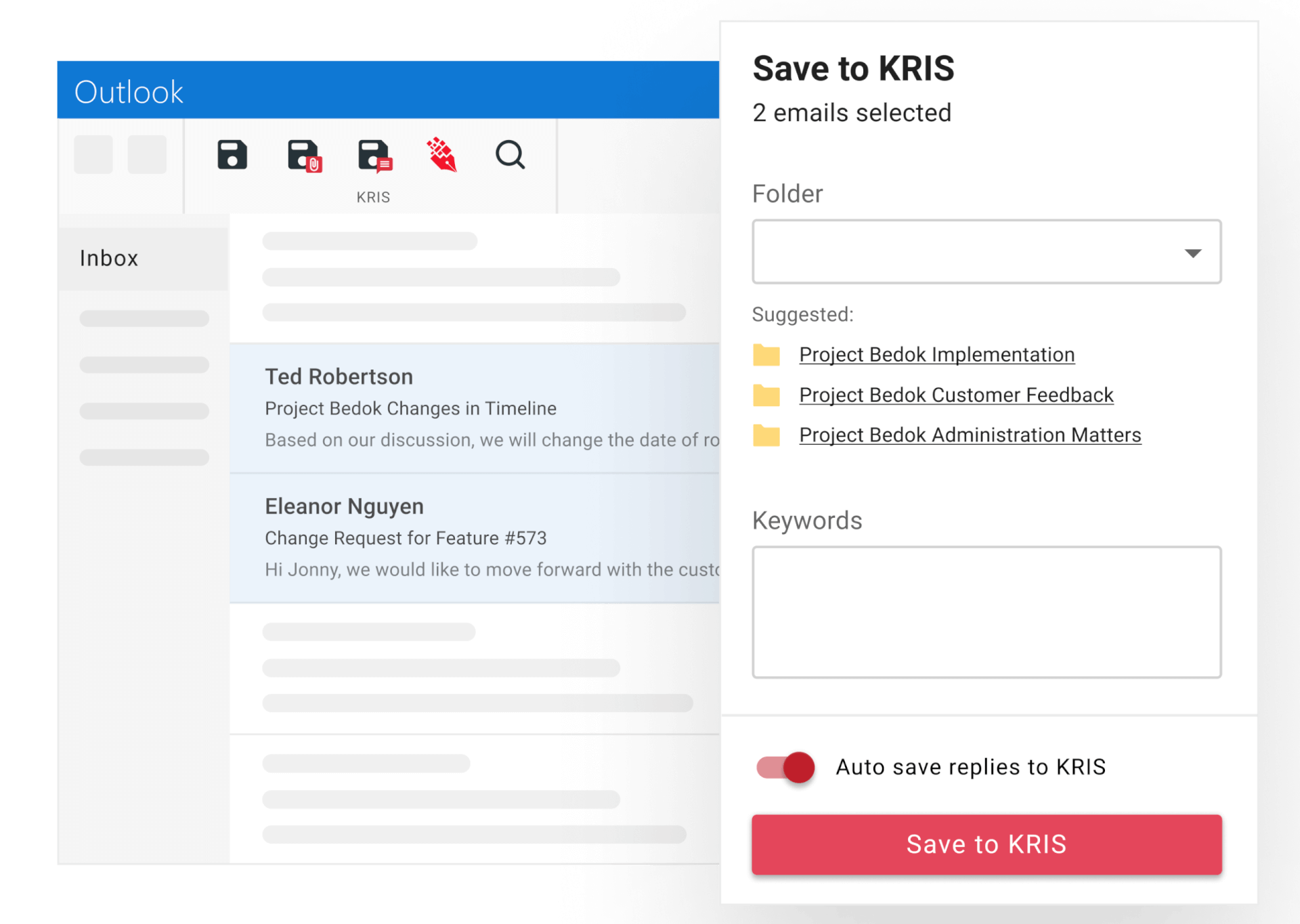 document management system email management outlook integration
